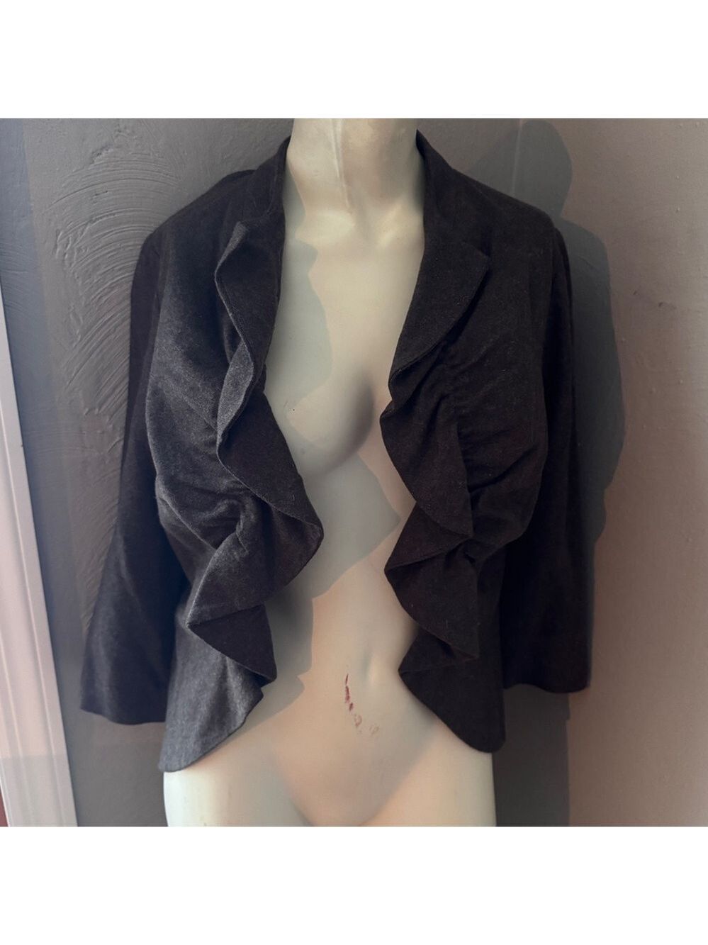 Tabitha wool beige jacket size small NWT